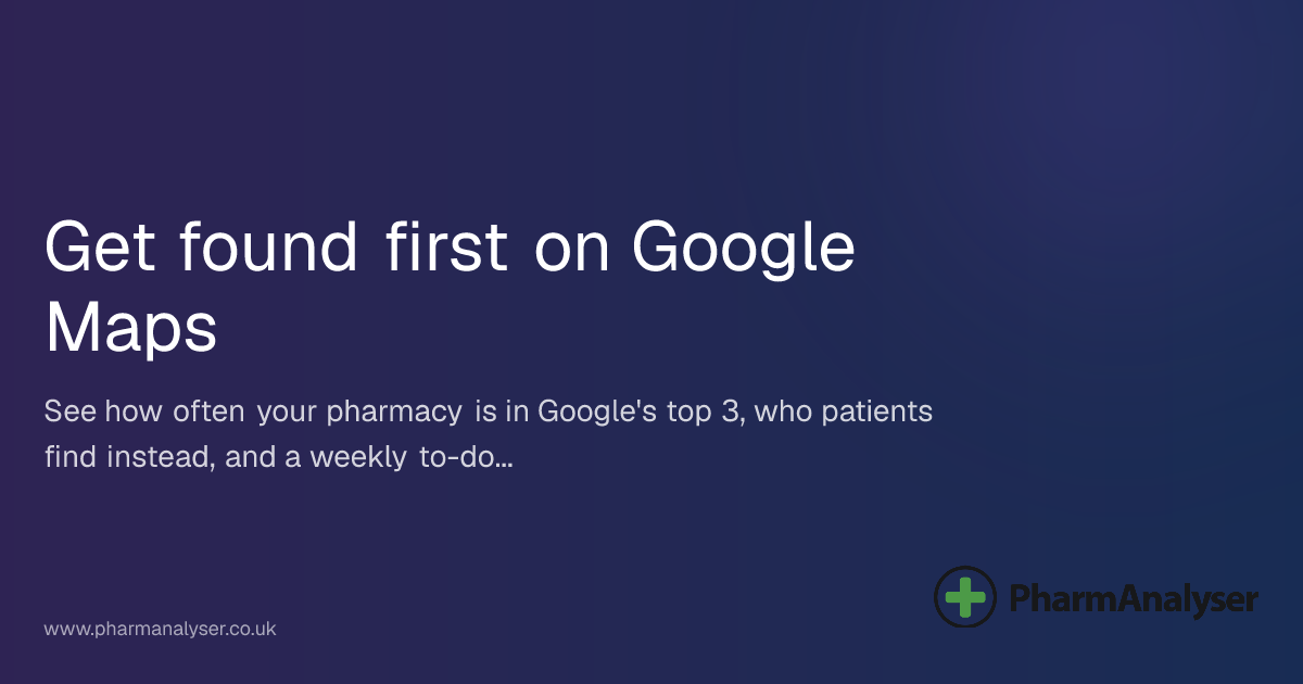 Pharmacy Local SEO: Get Found on Google Maps | PharmAnalyser